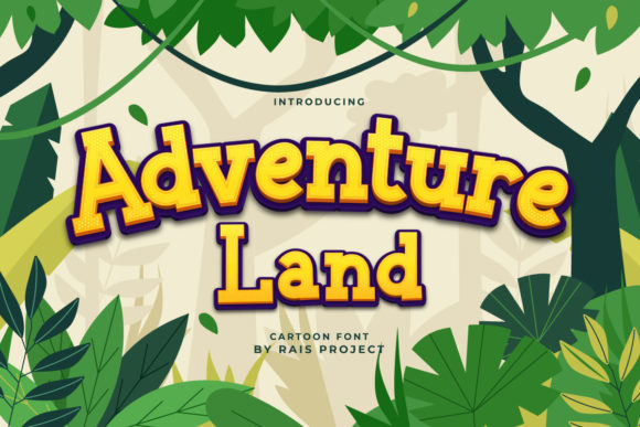 Adventure Land: A Playful Display Font for Digital Brands