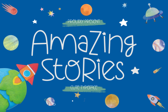Amazing Stories: A Playful Display Font for Digital Brands