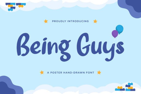 Being Guys: A Playful Display Font for Joyful Brand Identities