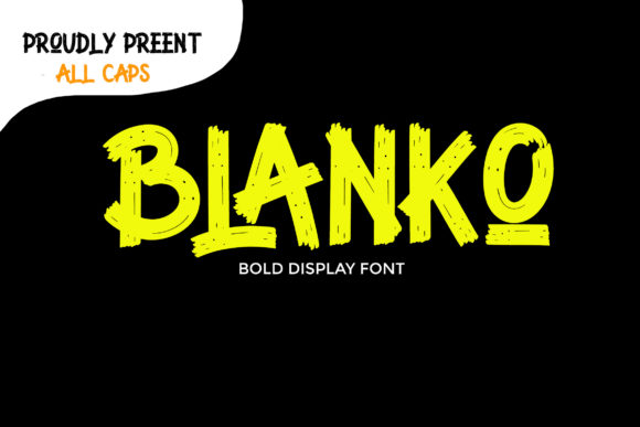 Blanko Display Font for Small Business Branding