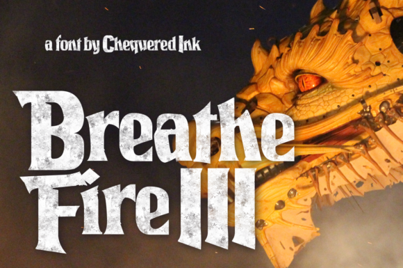 Breathe Fire III: A Display Font That Ignites Digital Branding