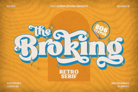Broking: A Retro Display Font That Grabs Attention—Without Screaming