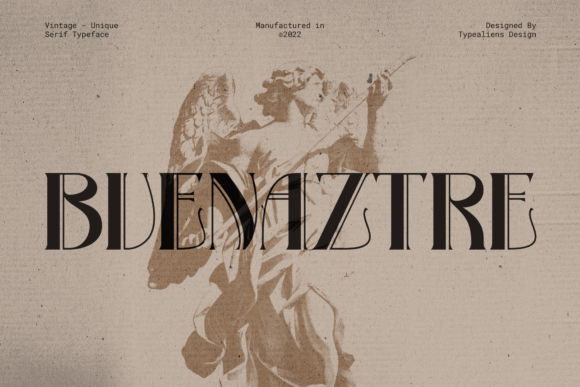 Bvenaztre: A Vintage Art Deco Display Font That Earns Its Place