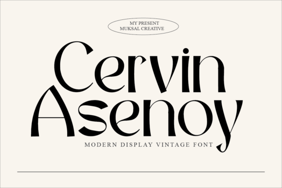 Cervin Asenoy: A Display Font That Makes Your Brand Feel Intentional