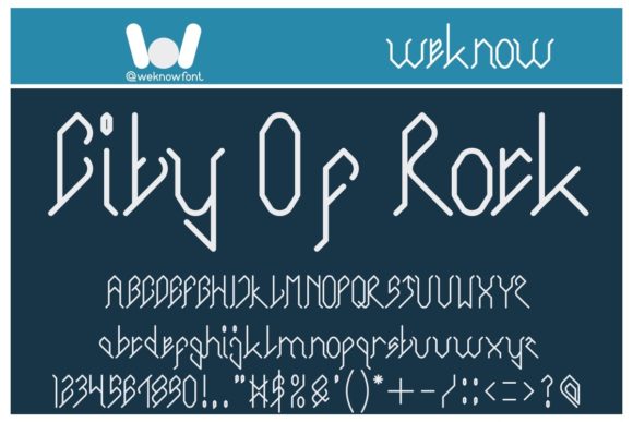 City of Rock: A Display Font That Makes Your Brand Instantly Memorable