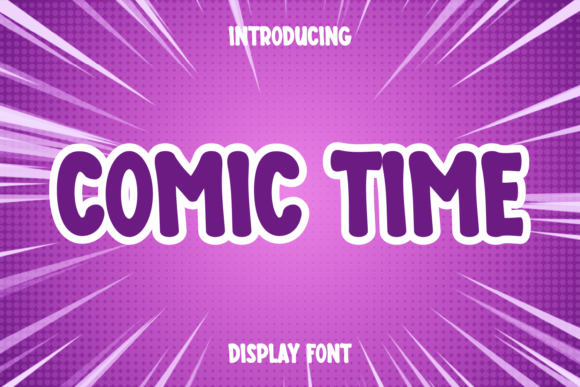Comic Time: A Playful Display Font for Authentic Digital Brands