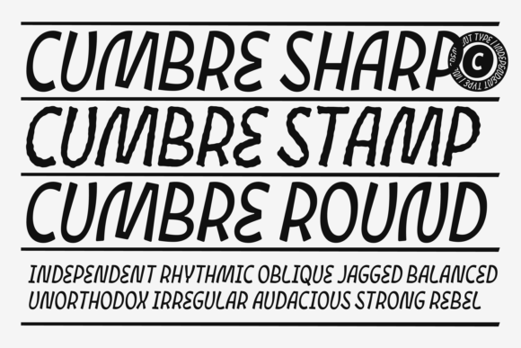 Cumbre: A Bold Display Font That Moves With Purpose