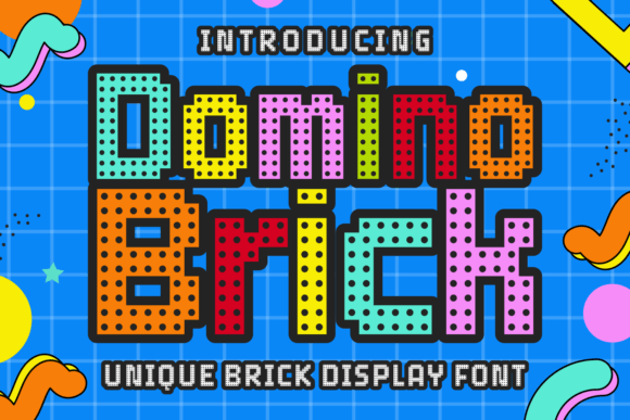 Domino Brick: A Friendly Display Font for Playful Brand Identities