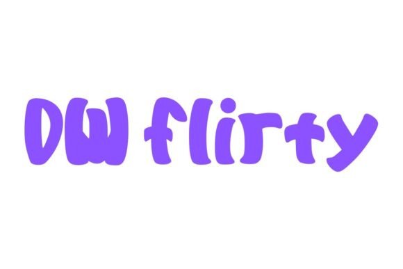 Dw Flirty: A Handwritten Display Font with Editorial Charm