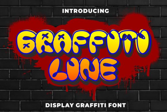 Graffiti Line: A Bold Display Font for Digital Branding
