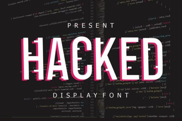 Hacked: A Bold Display Font for Handmade Creators