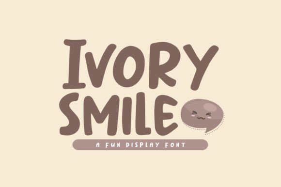 Ivory Smile: A Playful Display Font for Handmade Charm