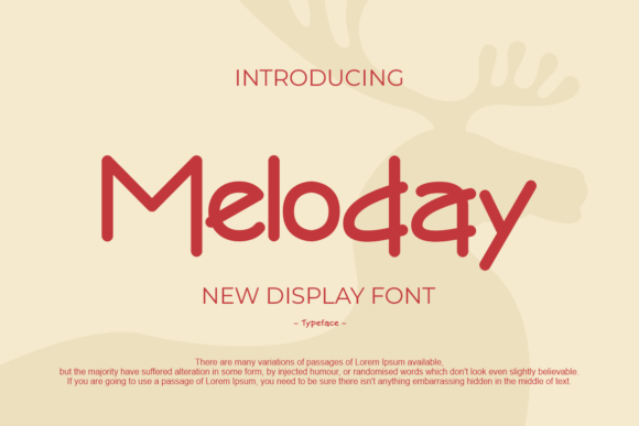 Meloday: A Modern Display Font for Editorial Design