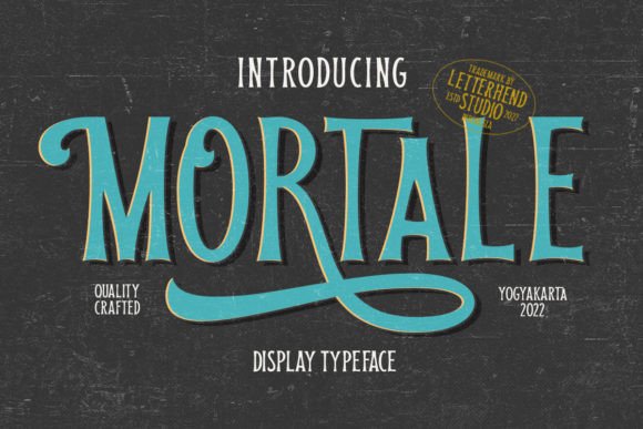 Mortale: A Vintage Display Font That Sells Your Handmade Goods