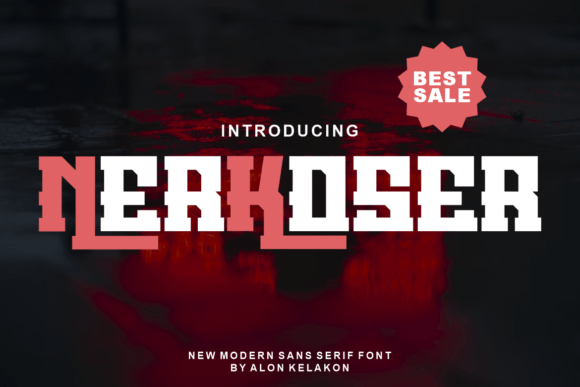 Nerkoser: A Modern Display Font for Handmade Creators