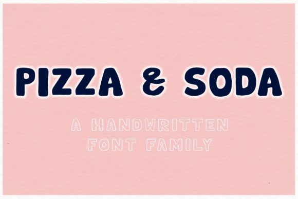 Pizza Soda: A Bold Display Font for Standout Branding