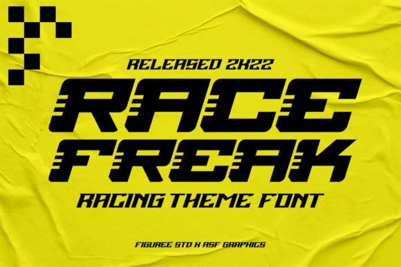Race Freak: A Racing-Themed Display Font That Adds Energy to Your Brand