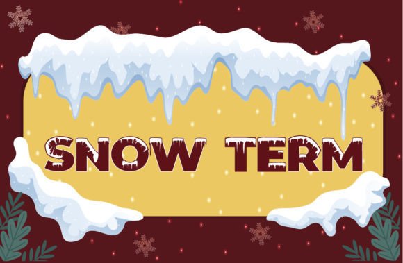 Snow Term: A Display Font That Carries Winter’s Quiet Elegance