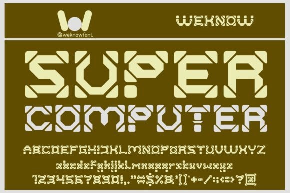 Super Computer: A Display Font That Elevates Real Business Branding