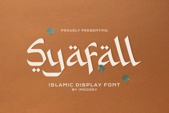 Syafall: An Elegant Arabic Display Font for Editorial Design
