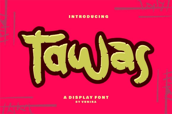 Tawas: A Bold, Playful Display Font for Campaign Headlines
