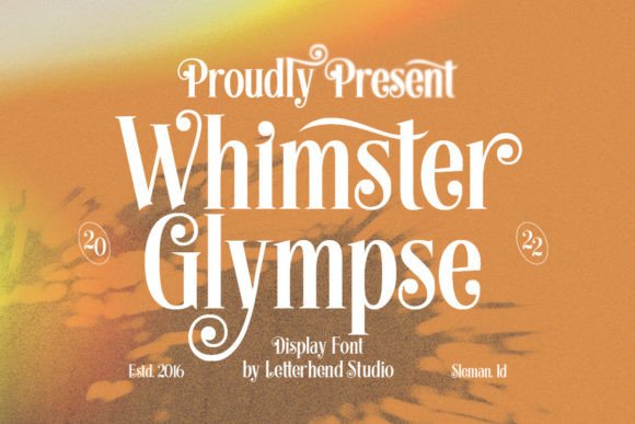 Whimster Glimpse: A Vintage Display Font That Earns Its Place