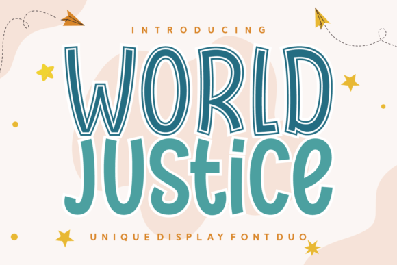 World Justice: A Playful Display Font for Handmade Charm