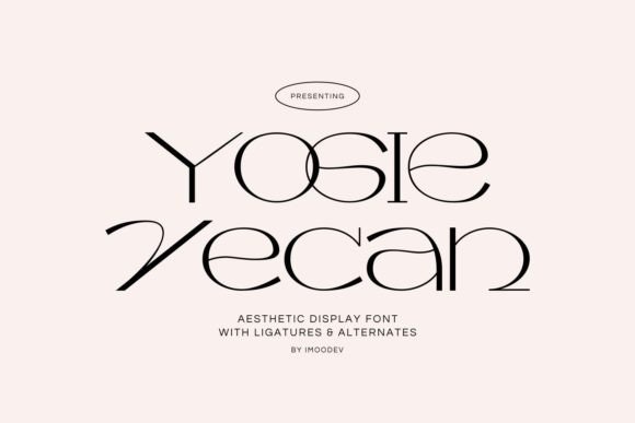 Yogie Vecan: A Display Font for Editorial Elegance
