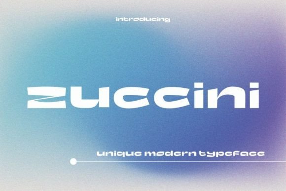 Zuccini: A Modern Display Typeface for Handmade Creators